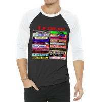 I Love The 80's Tapes Electronic Synth Pop New Wave Goth 3/4 Sleeve Shirt | Artistshot