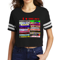 I Love The 80's Tapes Electronic Synth Pop New Wave Goth Scorecard Crop Tee | Artistshot