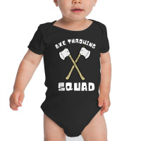 Axe Throwing And Sharp Object Target Games   Squad Tank Top Baby Bodysuit | Artistshot