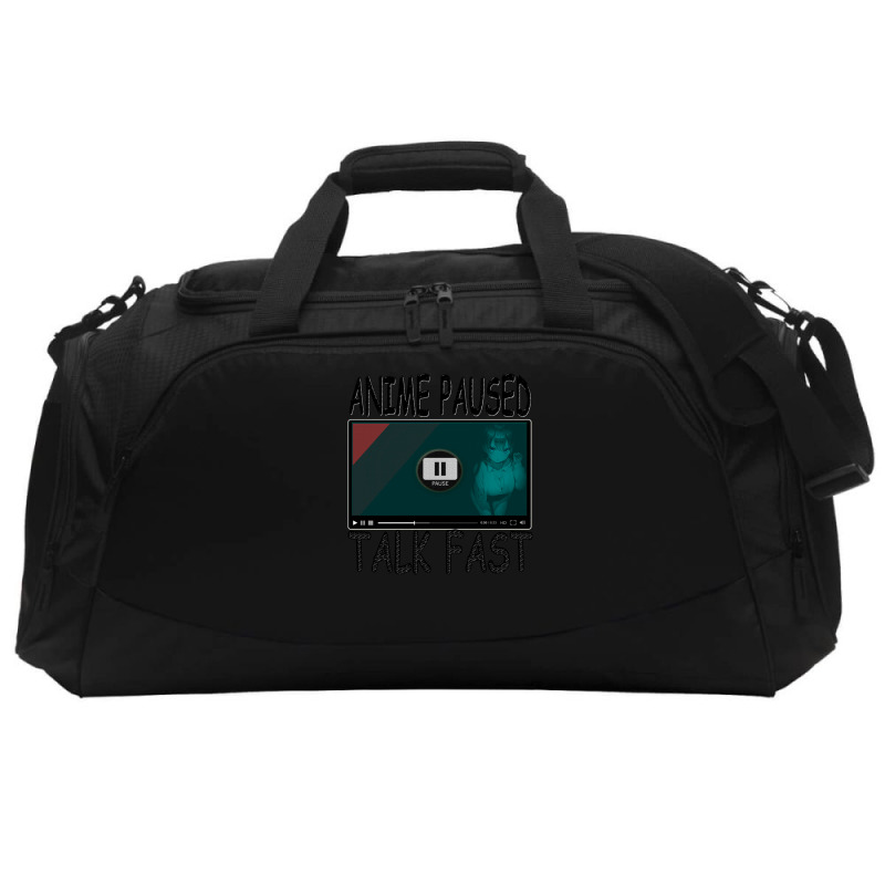 Anime Paused Talk Fast Active Duffel | Artistshot