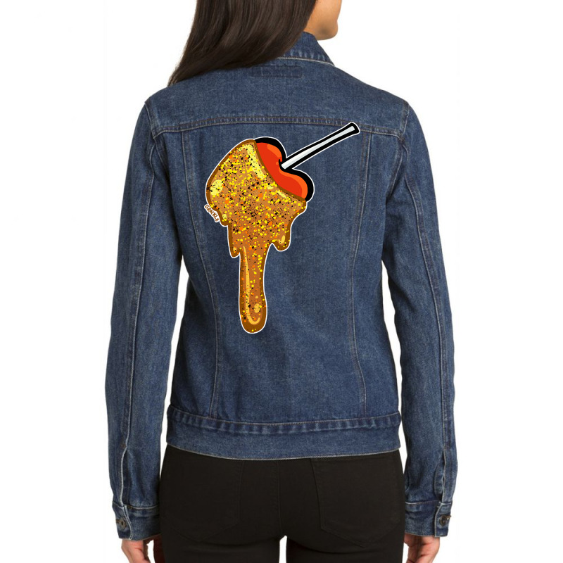 Caramel Apple Ladies Denim Jacket by dealgummy642 | Artistshot