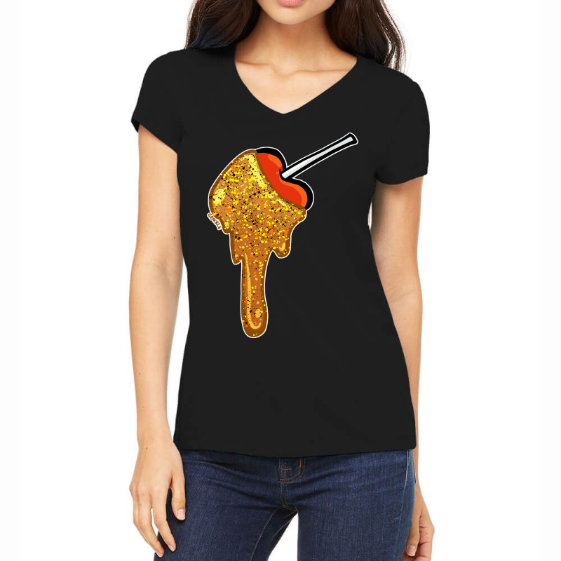 Caramel Apple Women's V-Neck T-Shirt by dealgummy642 | Artistshot