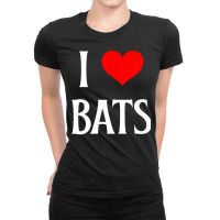 I Love Bats I Heart Bats Vampire Bat Lover Chiropterologist T Shirt Ladies Fitted T-shirt | Artistshot