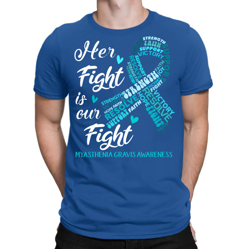 Myasthenia Gravis Awareness Her  Is Our Green Yellow T-shirt | Artistshot