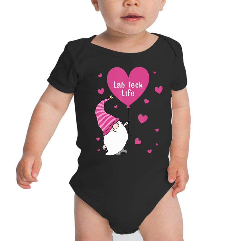 Trending Lab Tech Life Valentine Gnome Nurse Valentine's Day Baby Bodysuit | Artistshot