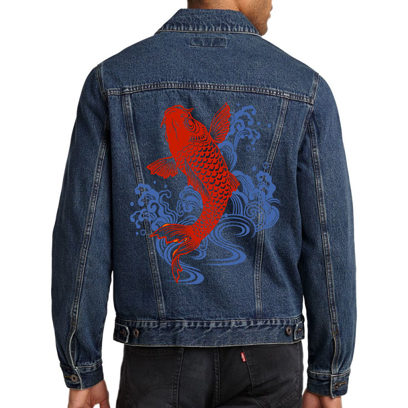 Carp Tattoo Men Denim Jacket | Artistshot