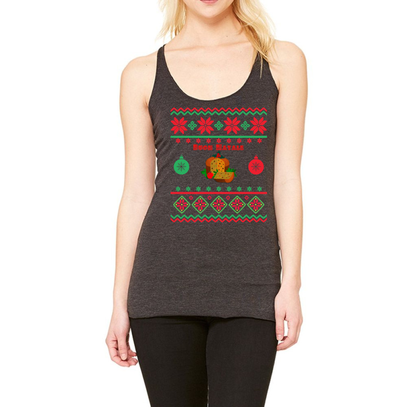 Buon Natale Panettone Apparel Sweatshirt Racerback Tank by linbere | Artistshot