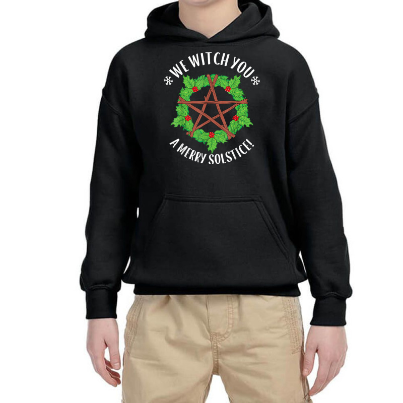 Yule Pagan We Witch You A Merry Winter Solstice Youth Hoodie by SamuelTABraun | Artistshot