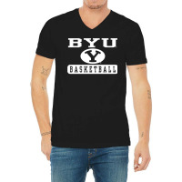 Byu Cougars Basketball Officially Licensed Pullover Hoodie V-neck Tee | Artistshot