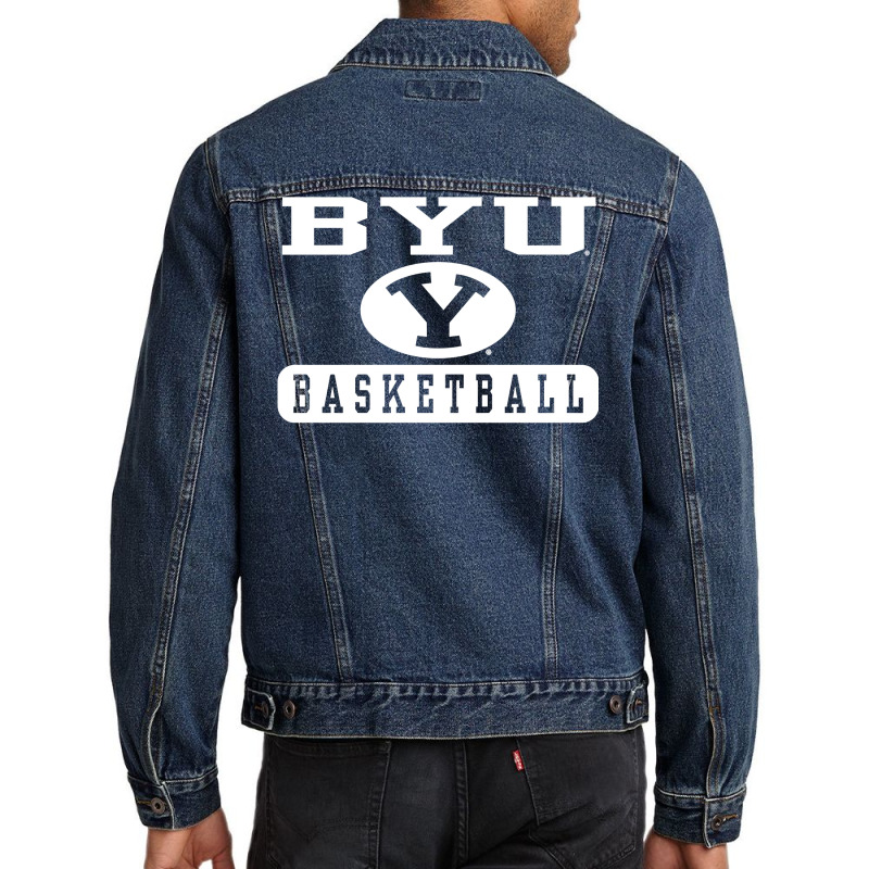 Byu Cougars Basketball Officially Licensed Pullover Hoodie Men Denim Jacket by linbere | Artistshot