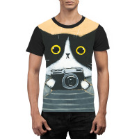 Limited Edition Photographer Kitty Graphic T-shirt | Artistshot