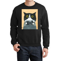 Limited Edition Photographer Kitty Crewneck Sweatshirt | Artistshot