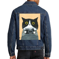 Limited Edition Photographer Kitty Men Denim Jacket | Artistshot