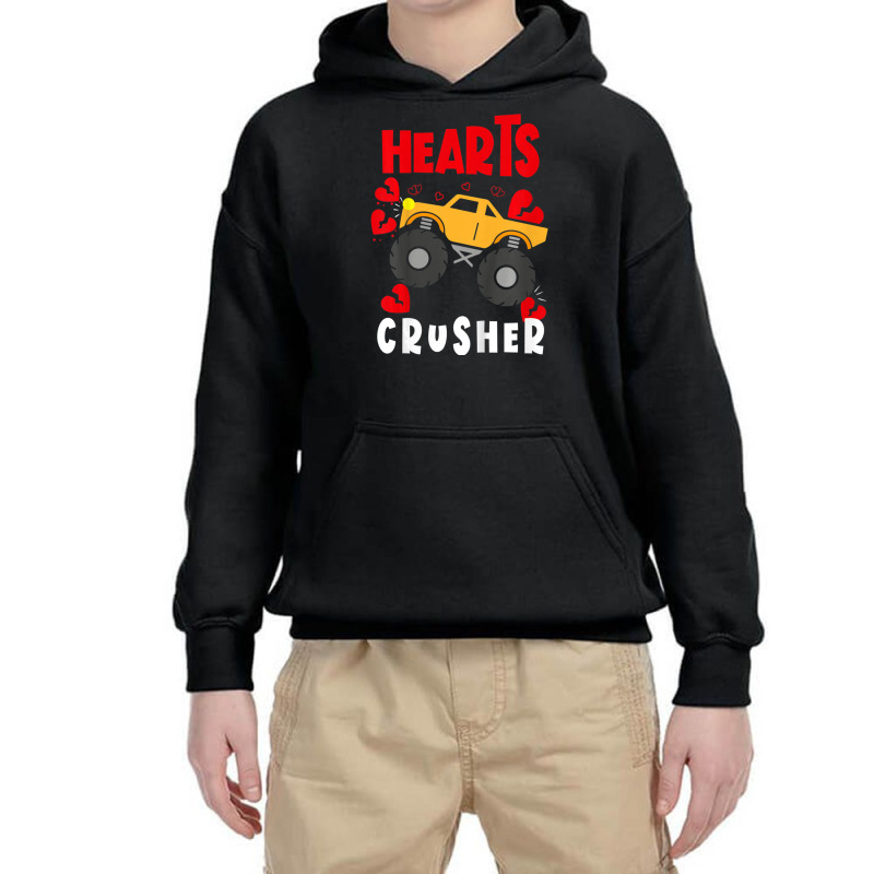 Limited Edition Kids Hearts Crusher Cute Valentine's Day Outfit Toddle Youth Hoodie | Artistshot