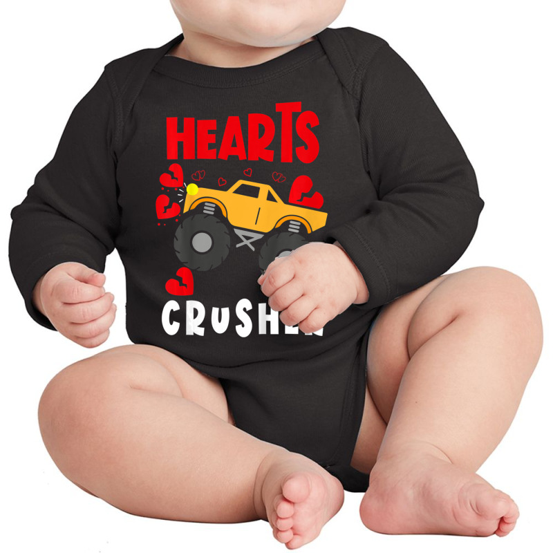 Limited Edition Kids Hearts Crusher Cute Valentine's Day Outfit Toddle Long Sleeve Baby Bodysuit | Artistshot