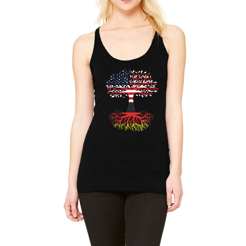 American Grown With German Roots Dna Tree For Deutsch Pride Racerback Tank by stumbledfeatures425 | Artistshot