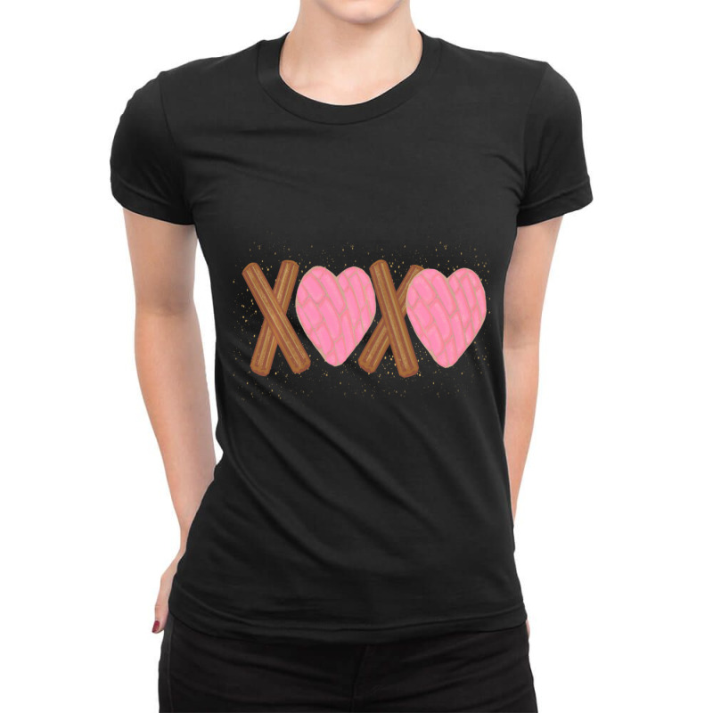 Limited Edition Latinx Valentine's For Latina Concha Churro Ladies Fitted T-Shirt by Ricarda Petrie | Artistshot