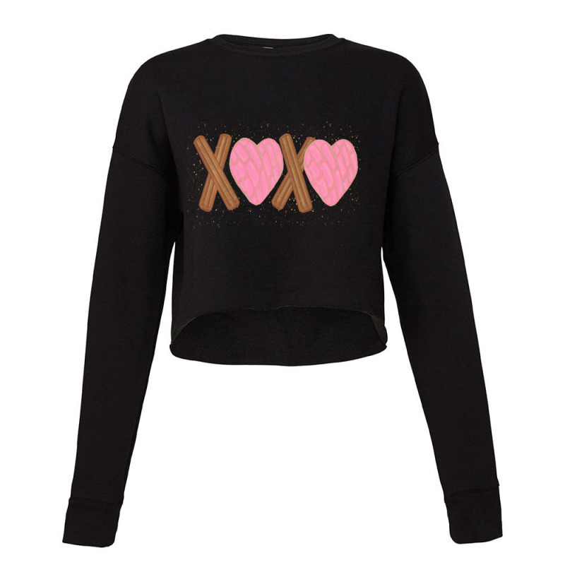 Limited Edition Latinx Valentine's For Latina Concha Churro Cropped Sweater by Ricarda Petrie | Artistshot