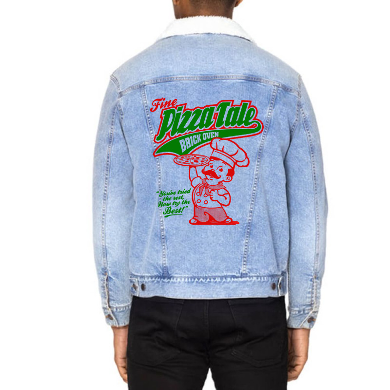 Fine Pizza Tale Unisex Sherpa-lined Denim Jacket | Artistshot