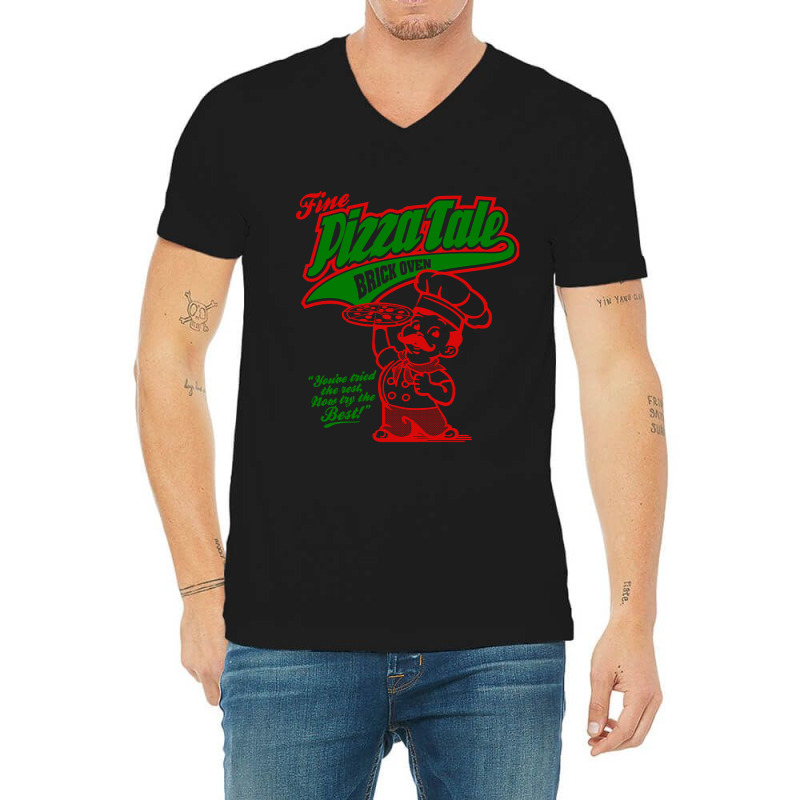 Fine Pizza Tale V-neck Tee | Artistshot