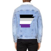 Arkansas Asexual Pride Unisex Sherpa-lined Denim Jacket | Artistshot