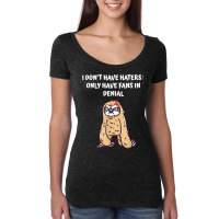 I Dont Have Haters I Have Fans In Denial Funny Sarcastic T Shirt Women's Triblend Scoop T-shirt | Artistshot