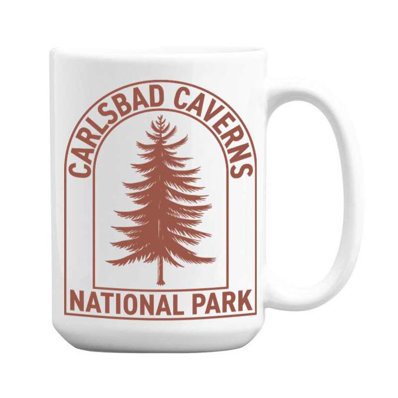 Carlsbad Caverns National Park New Mexico Vintage Tree 15 Oz Coffee Mug | Artistshot