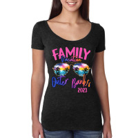 Outer Banks Carolina 2023 Sunglasses Theme Family Vacation T Shirt Women's Triblend Scoop T-shirt | Artistshot