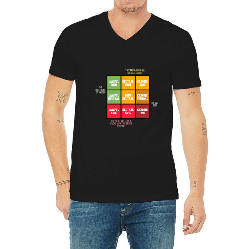 Funny Dungeon Dragons Gamer Chart D20 Dice Gaming Friend V-neck Tee | Artistshot