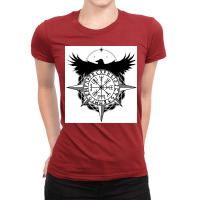 Viking Fate Vegvisir  Music Travel Ladies Fitted T-shirt | Artistshot