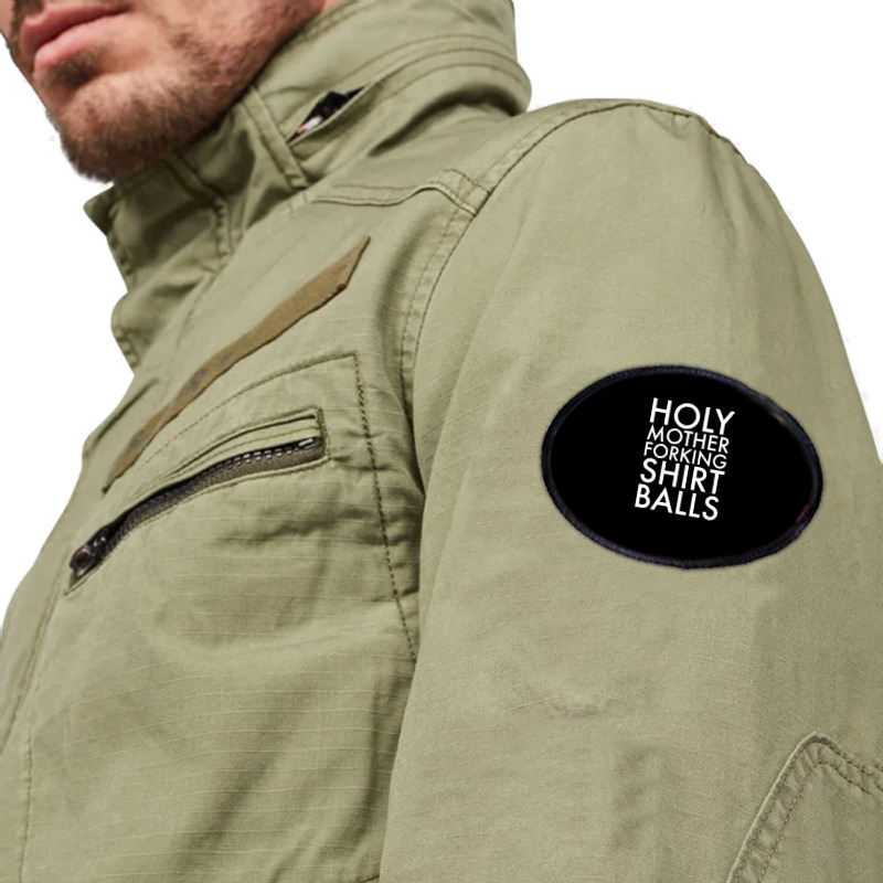 Holy Mother Forking Shirt Balls Oval Patch | Artistshot