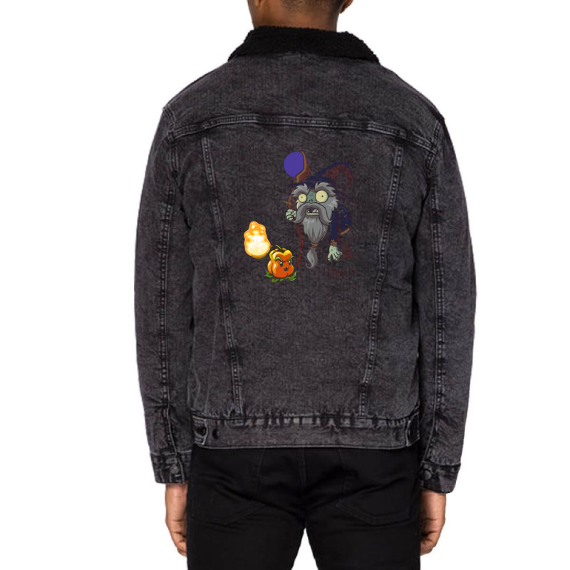 Plants Vs Zombies  Merlin Unisex Sherpa-lined Denim Jacket | Artistshot