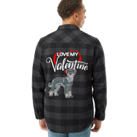 Trending Love My Standard Schnauzer Dog Valentine's Day Flannel Shirt | Artistshot