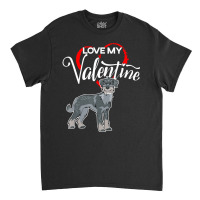 Trending Love My Standard Schnauzer Dog Valentine's Day Classic T-shirt | Artistshot