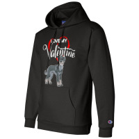 Trending Love My Standard Schnauzer Dog Valentine's Day Champion Hoodie | Artistshot