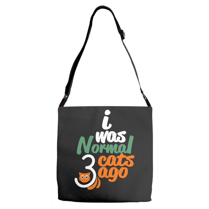 I Was Normal Cats Adjustable Strap Totes | Artistshot