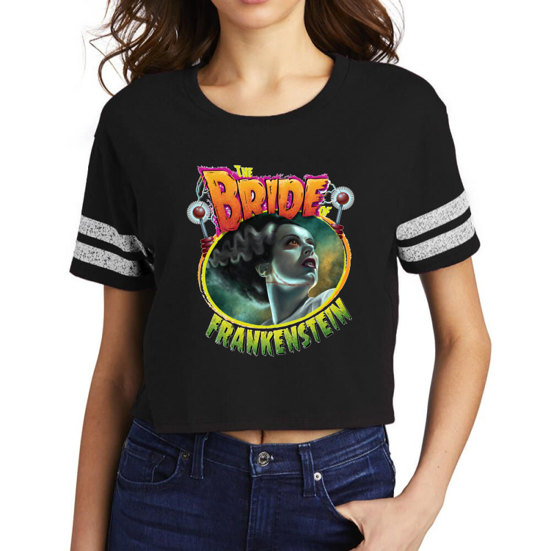 The Bride Of Frankenstein Scorecard Crop Tee | Artistshot