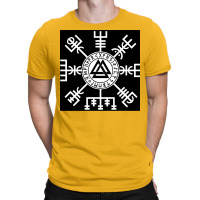 Viking Compass Vegvisir Valknutrunes Viking  Retro T-shirt | Artistshot