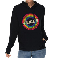 Jamon - Retro Rainbow Faded-style Lightweight Hoodie | Artistshot