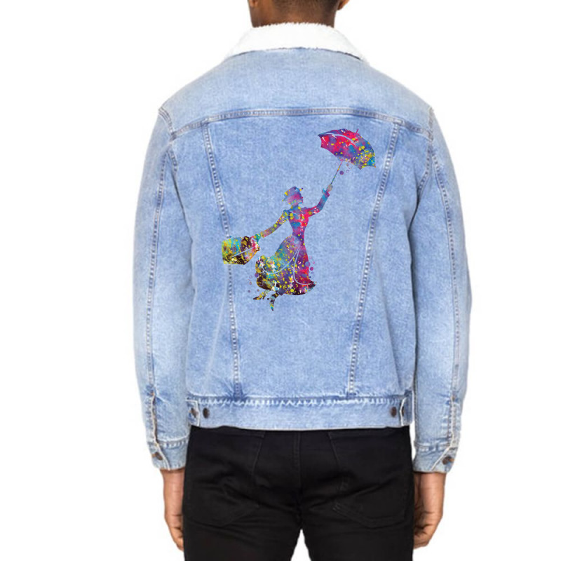 Mary Poppins Unisex Sherpa-lined Denim Jacket | Artistshot