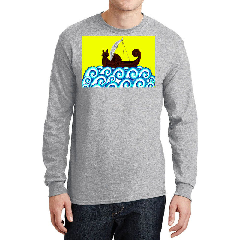 Viking Ship  80s Travel Hipster Long Sleeve Shirts | Artistshot