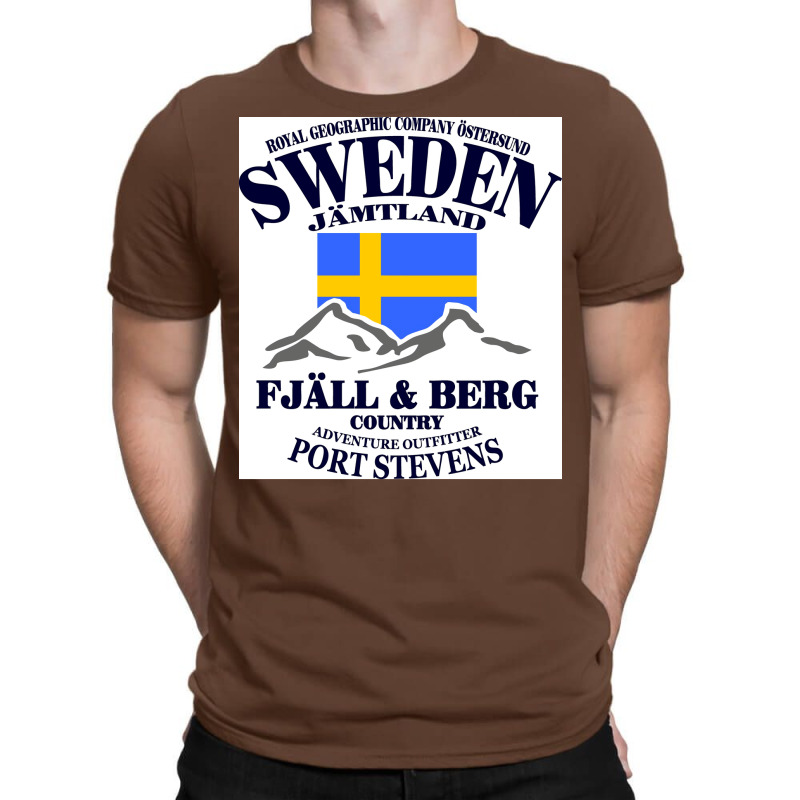 Sweden Fjll Amp Berg  Red T-shirt | Artistshot