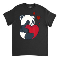 Hot Trend Panda Lover Women Valentines Day Girlfriend Heart Classic T-shirt | Artistshot