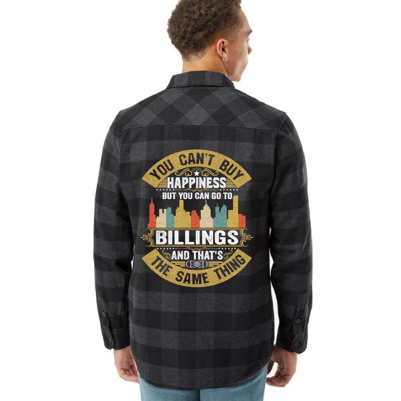 Billings City Montana  State Usa Flag Native American Flannel Shirt | Artistshot