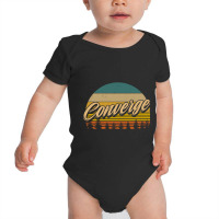 Personalized Name Converge Retro Styles Birthday Baby Bodysuit | Artistshot