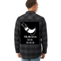 Valhalala Funny Viking Design  Green Flannel Shirt | Artistshot