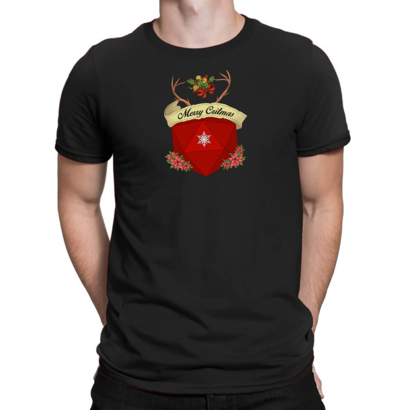 Merry Critmas Dice T-shirt | Artistshot