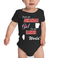 Arkansas - Illinois Baby Bodysuit | Artistshot