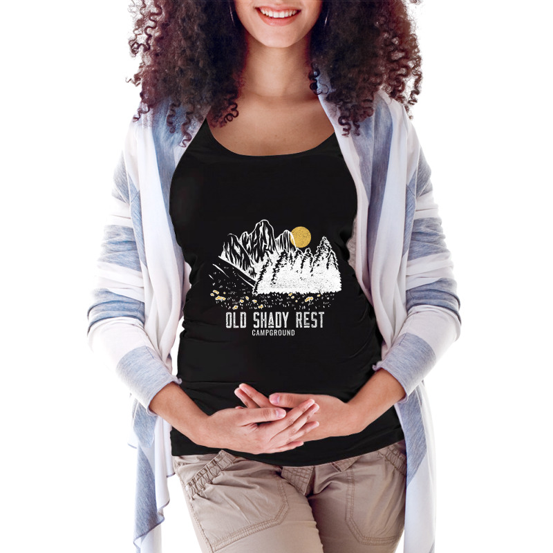 Old Shady Rest Campground Shirt Maternity Scoop Neck T-shirt by yammerbetween10 | Artistshot