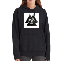 Valknut Viking Symbol Broken Glass Background  Hippie Nature Vintage Hoodie | Artistshot